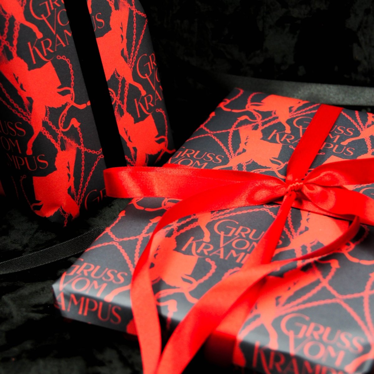 Krampus Gothic Christmas Gift Wrap – The Gothic Stationery Company